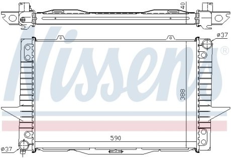 Радиатор охлаждения NISSENS 65536A