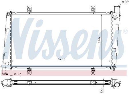 Радиатор охлаждения NISSENS 65551A