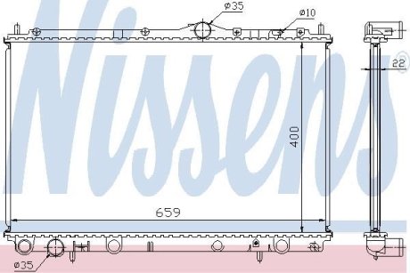 Радиатор охлаждения NISSENS 65559A