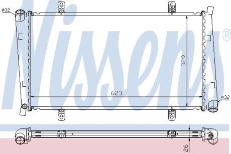 Радиатор охлаждения NISSENS 65560A