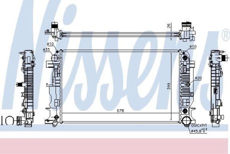 Радиатор NISSENS 67157A