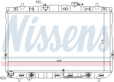 Радиатор охлаждения NISSENS 67493