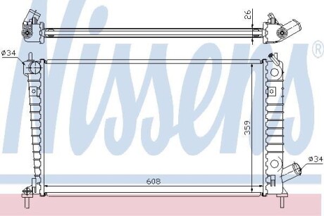 Радiатор NISSENS 68004A