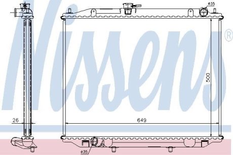 Радиатор NISSENS 68706A