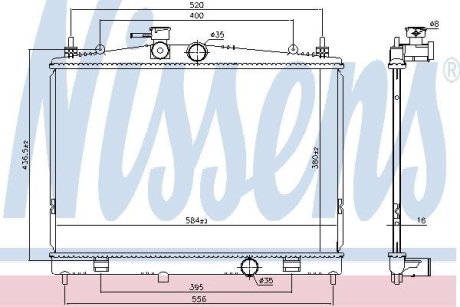 Радиатор NISSENS 68735