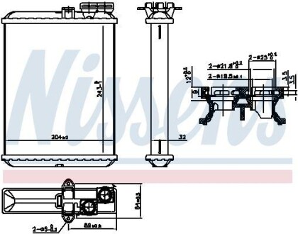 Радиатор отопителя салона First Fit NISSENS 707102