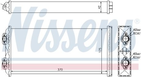 Радиатор печки NISSENS 71925