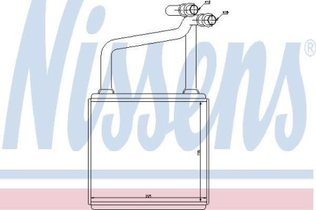 Радиатор отопителя салона NISSENS 72031