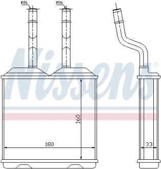 Радиатор отопителя салона NISSENS 72634