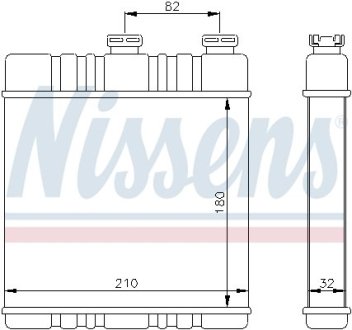 Радіатор пічки NISSENS 72660