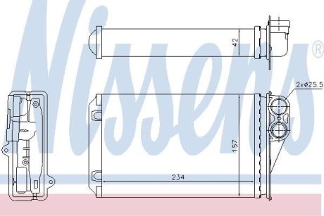 Радиатор печки NISSENS 72946