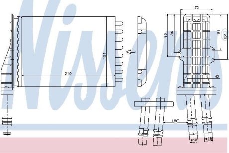 Радиатор печки NISSENS 73258