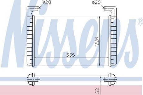 Радиатор печки NISSENS 73371