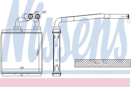 Радиатор отопителя салона First Fit NISSENS 73675