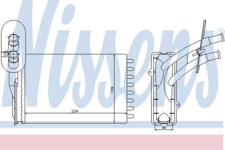 Радиатор отопителя салона NISSENS 73961