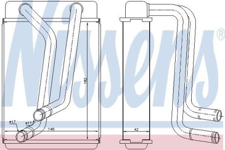 Радіатор пічки NISSENS 77508