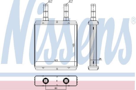 Радіатор пічки NISSENS 77613