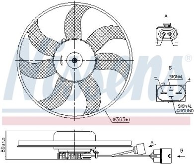 Вентилятор NISSENS 850021