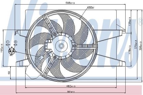 Вентилятор (комплект) NISSENS 85030