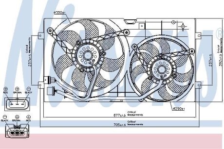Вентилятор радіатора NISSENS 85250