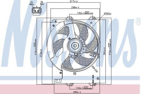 Вентилятор радіатора NISSENS 85267