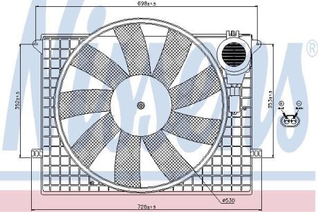 Вентилятор радіатора NISSENS 85401