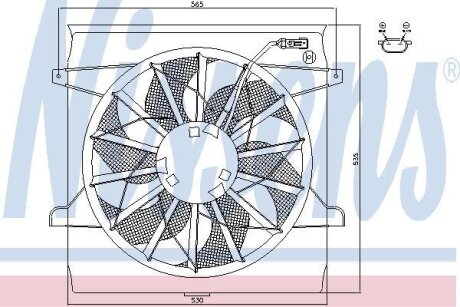 Вентилятор радіатора NISSENS 85542