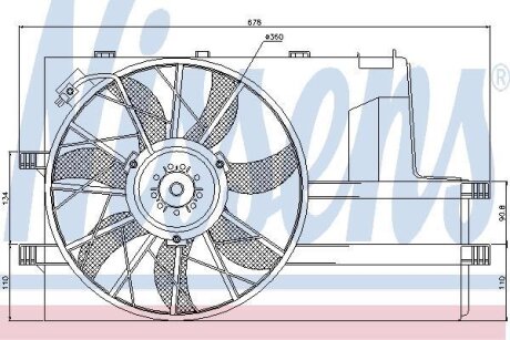 Вентилятор радіатора NISSENS 85604