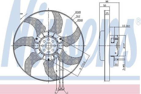 Вентилятор радіатора NISSENS 85802