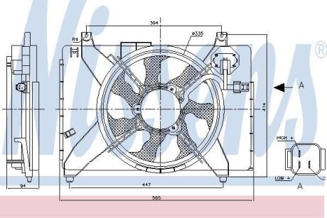 Вентилятор радіатора NISSENS 85895