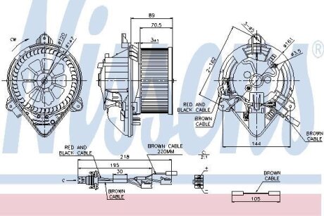 Вентилятор салону NISSENS 87042