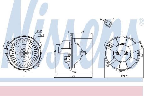 Вентилятор салону NISSENS 87138