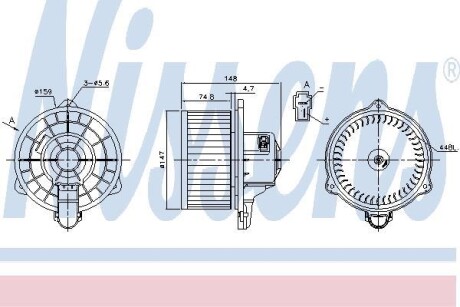 Вентилятор печки салона NISSENS 87161