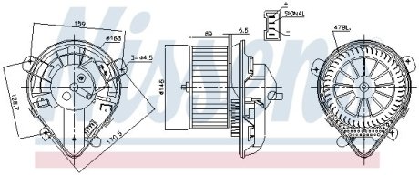 Вентилятор салону NISSENS 87179