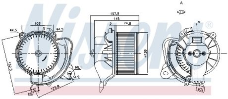 Вентилятор салона NISSENS 87243