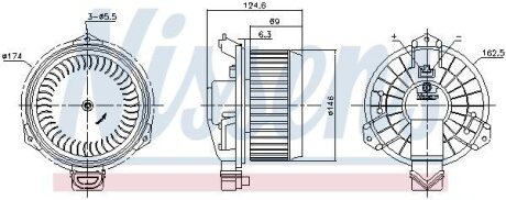Вентилятор салону NISSENS 87365