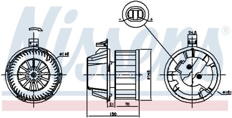 Вентилятор салону NISSENS 87384