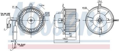 Вентилятор печки салона NISSENS 87404