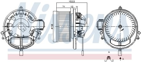 Вентилятор печки салона NISSENS 87431