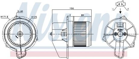 Вентилятор салону NISSENS 87700