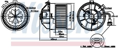 Вентилятор печки салона NISSENS 87704