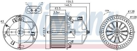 Вентилятор салона NISSENS 87761