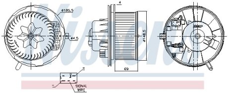 Вентилятор салона NISSENS 87762