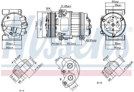 Компресор кондиціонера NISSENS 890055