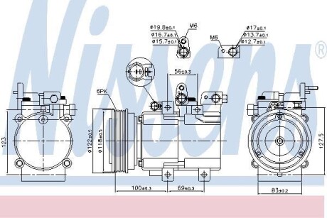 Компрессор кондиционера First Fit NISSENS 890130