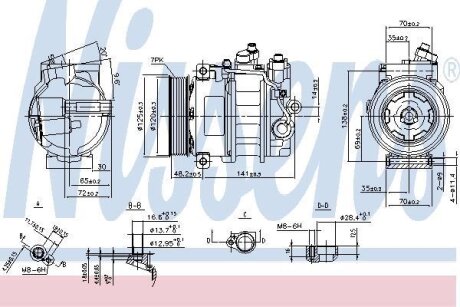 Компресор кондиціонера NISSENS 890140
