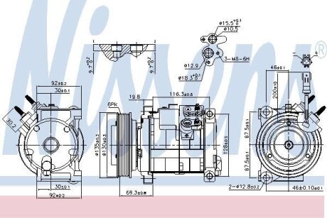 Компресор кондиціонера NISSENS 890152