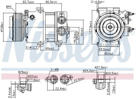 Компрессор кондиционера First Fit NISSENS 890179