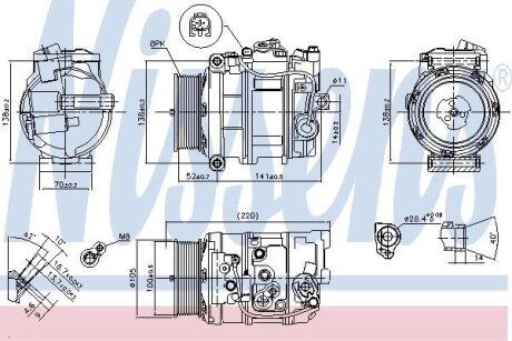 Компресор кондиціонера NISSENS 890197