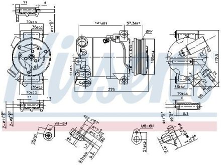 Компрессор кондиционера NISSENS 890215